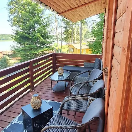 Nad Jeziorem Na Mazurach Z Kominkiem, Mazury, Lesny Zakatek 펜션 Gołdap